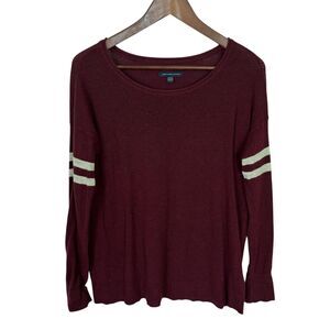 American Eagle Ahh-mazingly Soft Burgundy Red Thermal Shirt Women’s Small